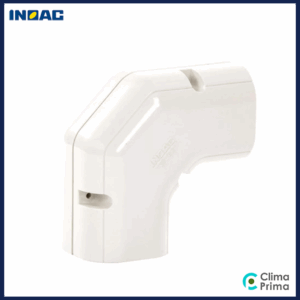 Platte lange bocht 90° Inoac 75W (wit)