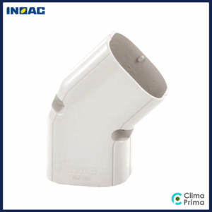 Platte bocht 45° Inoac 75W (wit)