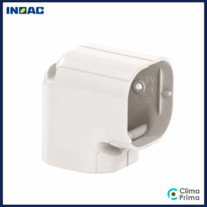 Platte korte bocht 90° Inoac 75W (wit)