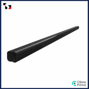 Leidinggoot 2m (72x64mm) Tecnosystemi Excellens zwart 72