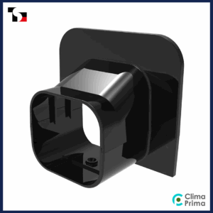 Plafond / wand eindstuk Tecnosystemi Excellens zwart 72