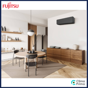 Alternative view of Fujitsu hoog a/d wand airco set zwart 4,2kW  ASEH14KMCG-B / AOYH14KMCG