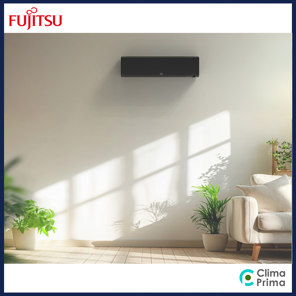 Fujitsu hoog a/d wand airco 3,4kW ASYH12KJCAB / AOYH12KJCA - Afbeelding 2