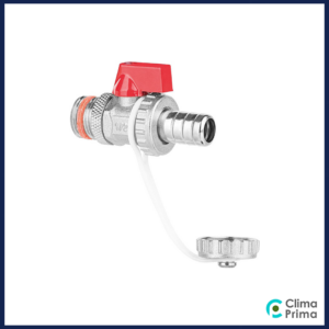 Vul- en aftap kogelkraan 1/2" buitendraad met kap